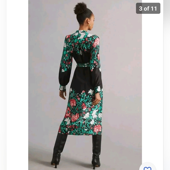 Anthropologie Midi Shirt Dress Size S - Picture 3 of 9